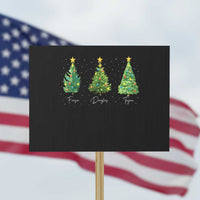 Funny Subtle FDT Resist Christmas Protest Sign Fraser Douglass Trojan Xmas Tree - Wonder Print Shop