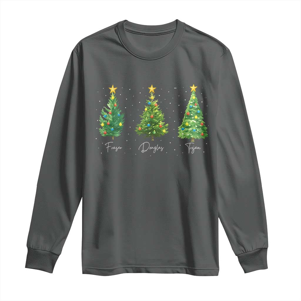 Funny Subtle FDT Resist Christmas Long Sleeve Shirt Fraser Douglass Trojan Xmas Tree - Wonder Print Shop
