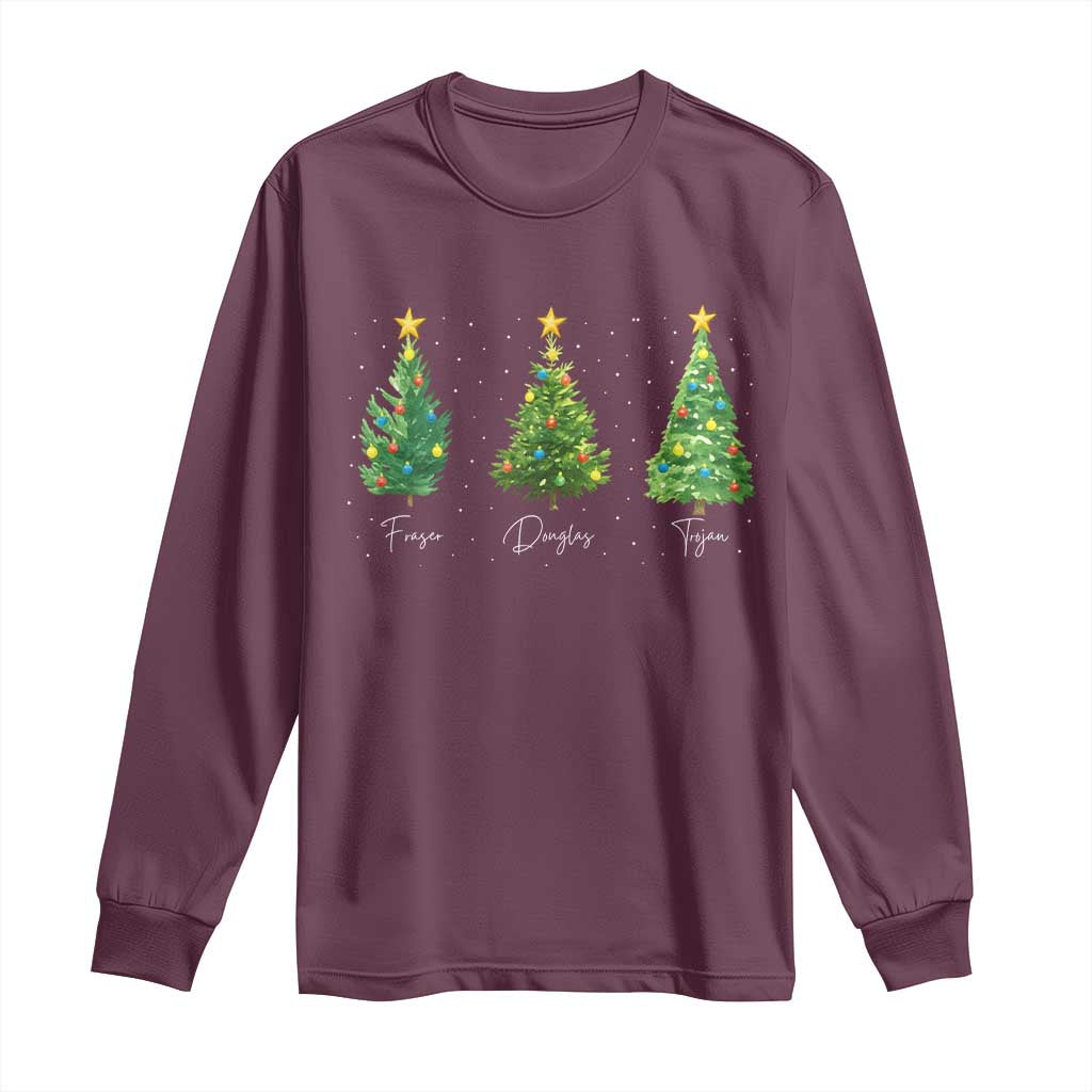 Funny Subtle FDT Resist Christmas Long Sleeve Shirt Fraser Douglass Trojan Xmas Tree - Wonder Print Shop
