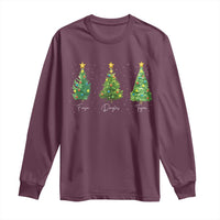 Funny Subtle FDT Resist Christmas Long Sleeve Shirt Fraser Douglass Trojan Xmas Tree - Wonder Print Shop