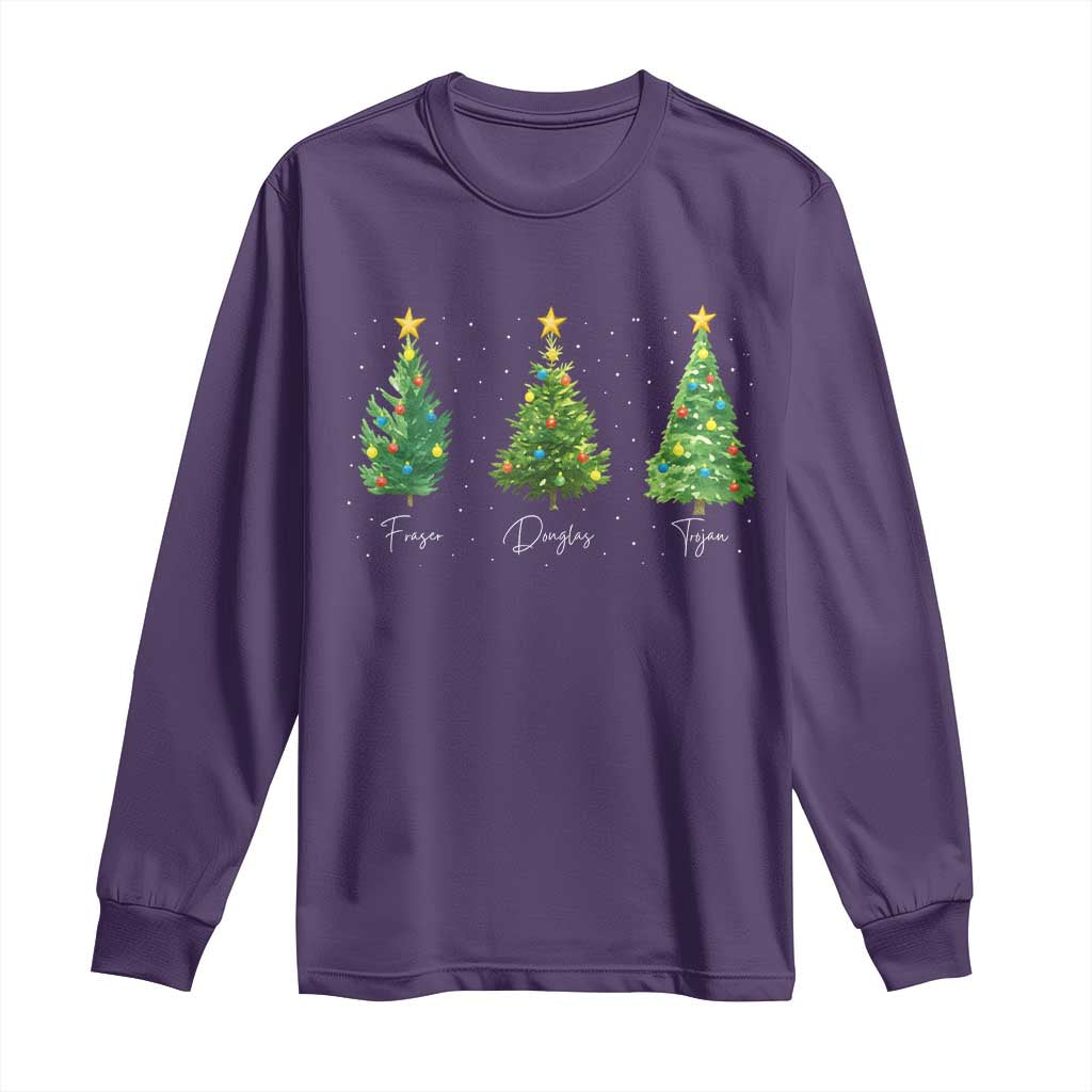 Funny Subtle FDT Resist Christmas Long Sleeve Shirt Fraser Douglass Trojan Xmas Tree - Wonder Print Shop