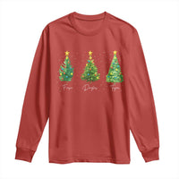 Funny Subtle FDT Resist Christmas Long Sleeve Shirt Fraser Douglass Trojan Xmas Tree - Wonder Print Shop