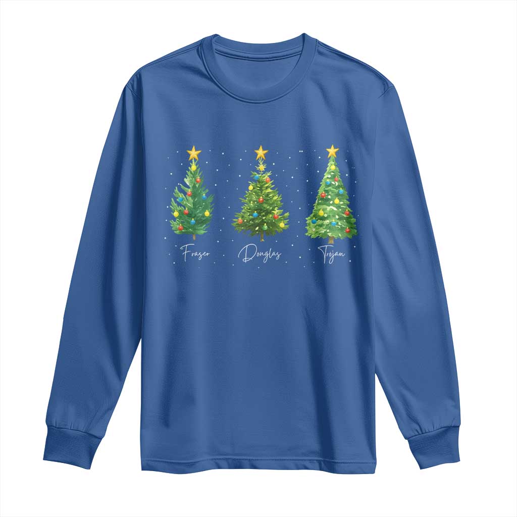 Funny Subtle FDT Resist Christmas Long Sleeve Shirt Fraser Douglass Trojan Xmas Tree - Wonder Print Shop