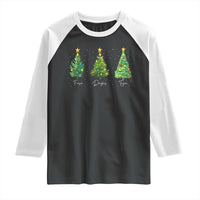 Funny Subtle FDT Resist Christmas Raglan Shirt Fraser Douglass Trojan Xmas Tree - Wonder Print Shop