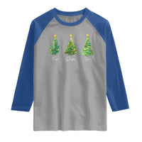 Funny Subtle FDT Resist Christmas Raglan Shirt Fraser Douglass Trojan Xmas Tree - Wonder Print Shop