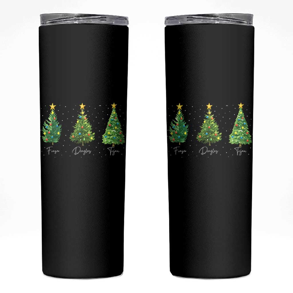 Funny Subtle FDT Resist Christmas Skinny Tumbler Fraser Douglass Trojan Xmas Tree - Wonder Print Shop
