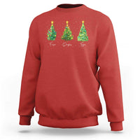 Funny Subtle FDT Resist Christmas Sweatshirt Fraser Douglass Trojan Xmas Tree - Wonder Print Shop