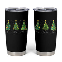 Funny Subtle FDT Resist Christmas Tumbler Cup Fraser Douglass Trojan Xmas Tree - Wonder Print Shop