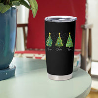 Funny Subtle FDT Resist Christmas Tumbler Cup Fraser Douglass Trojan Xmas Tree - Wonder Print Shop