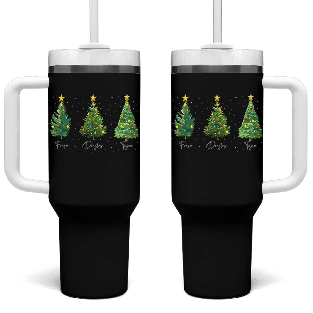 Funny Subtle FDT Resist Christmas Tumbler With Handle Fraser Douglass Trojan Xmas Tree - Wonder Print Shop