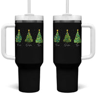Funny Subtle FDT Resist Christmas Tumbler With Handle Fraser Douglass Trojan Xmas Tree - Wonder Print Shop