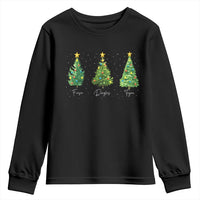 Funny Subtle FDT Resist Christmas Youth Sweatshirt Fraser Douglass Trojan Xmas Tree - Wonder Print Shop