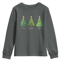 Funny Subtle FDT Resist Christmas Youth Sweatshirt Fraser Douglass Trojan Xmas Tree - Wonder Print Shop