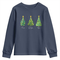 Funny Subtle FDT Resist Christmas Youth Sweatshirt Fraser Douglass Trojan Xmas Tree - Wonder Print Shop
