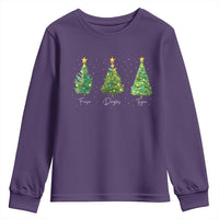 Funny Subtle FDT Resist Christmas Youth Sweatshirt Fraser Douglass Trojan Xmas Tree - Wonder Print Shop