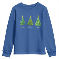 Funny Subtle FDT Resist Christmas Youth Sweatshirt Fraser Douglass Trojan Xmas Tree - Wonder Print Shop