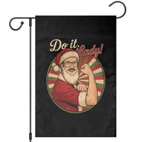 Funny Christmas Do It Lady Garden Flag Mustache Guy Meme Santa Cosplay - Wonder Print Shop