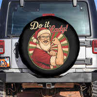 Funny Christmas Do It Lady Spare Tire Cover Mustache Guy Meme Santa Cosplay - Wonder Print Shop