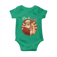 Funny Christmas Do It Lady Baby Onesie Mustache Guy Meme Santa Cosplay - Wonder Print Shop