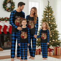 Funny Christmas Do It Lady Plaid Pajama Set Mustache Guy Meme Santa Cosplay - Wonder Print Shop