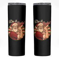 Funny Christmas Do It Lady Skinny Tumbler Mustache Guy Meme Santa Cosplay - Wonder Print Shop