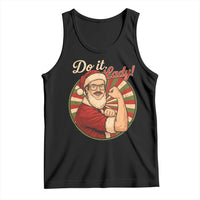 Funny Christmas Do It Lady Tank Top Mustache Guy Meme Santa Cosplay - Wonder Print Shop