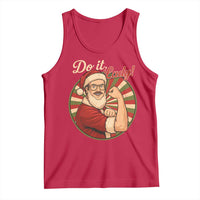 Funny Christmas Do It Lady Tank Top Mustache Guy Meme Santa Cosplay - Wonder Print Shop
