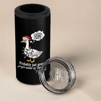Probably Just Gonna Jingle Some Of The Way I'm Tired 4 in 1 Can Cooler Tumbler Funny Christmas Goose - Wonder Print Shop