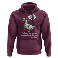 Probably Just Gonna Jingle Some Of The Way I'm Tired Hoodie Funny Christmas Goose - Wonder Print Shop