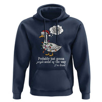 Probably Just Gonna Jingle Some Of The Way I'm Tired Hoodie Funny Christmas Goose - Wonder Print Shop