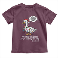 Probably Just Gonna Jingle Some Of The Way I'm Tired Toddler T Shirt Funny Christmas Goose - Wonder Print Shop