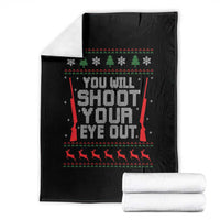 Funny You'll Shoot Your Eye Out Kid Throw Blanket Christmas Movie Guns - Wonder Print Shop