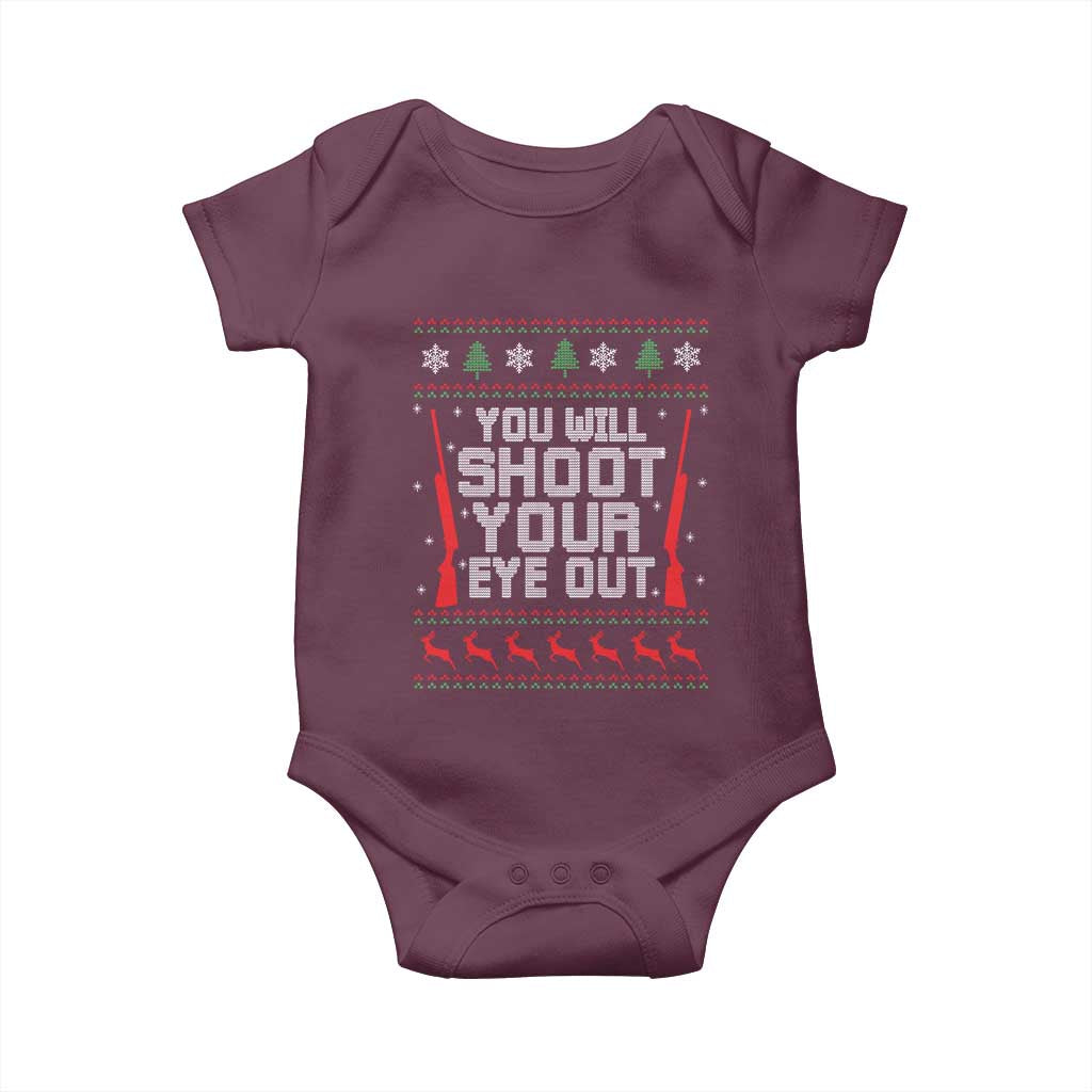 Funny You'll Shoot Your Eye Out Kid Baby Onesie Christmas Movie Guns - Wonder Print Shop
