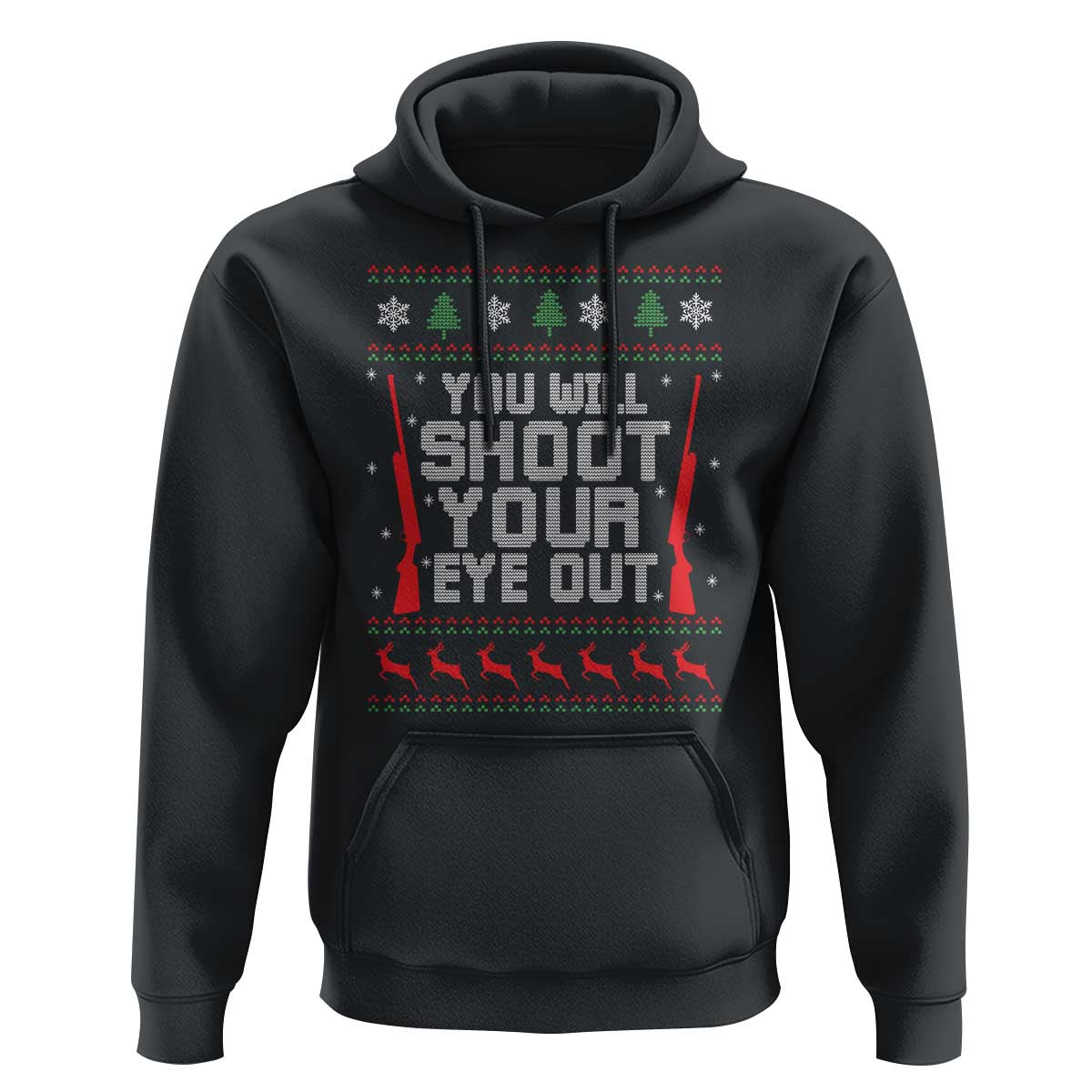 Funny You'll Shoot Your Eye Out Kid Hoodie Christmas Movie Guns - Wonder Print Shop