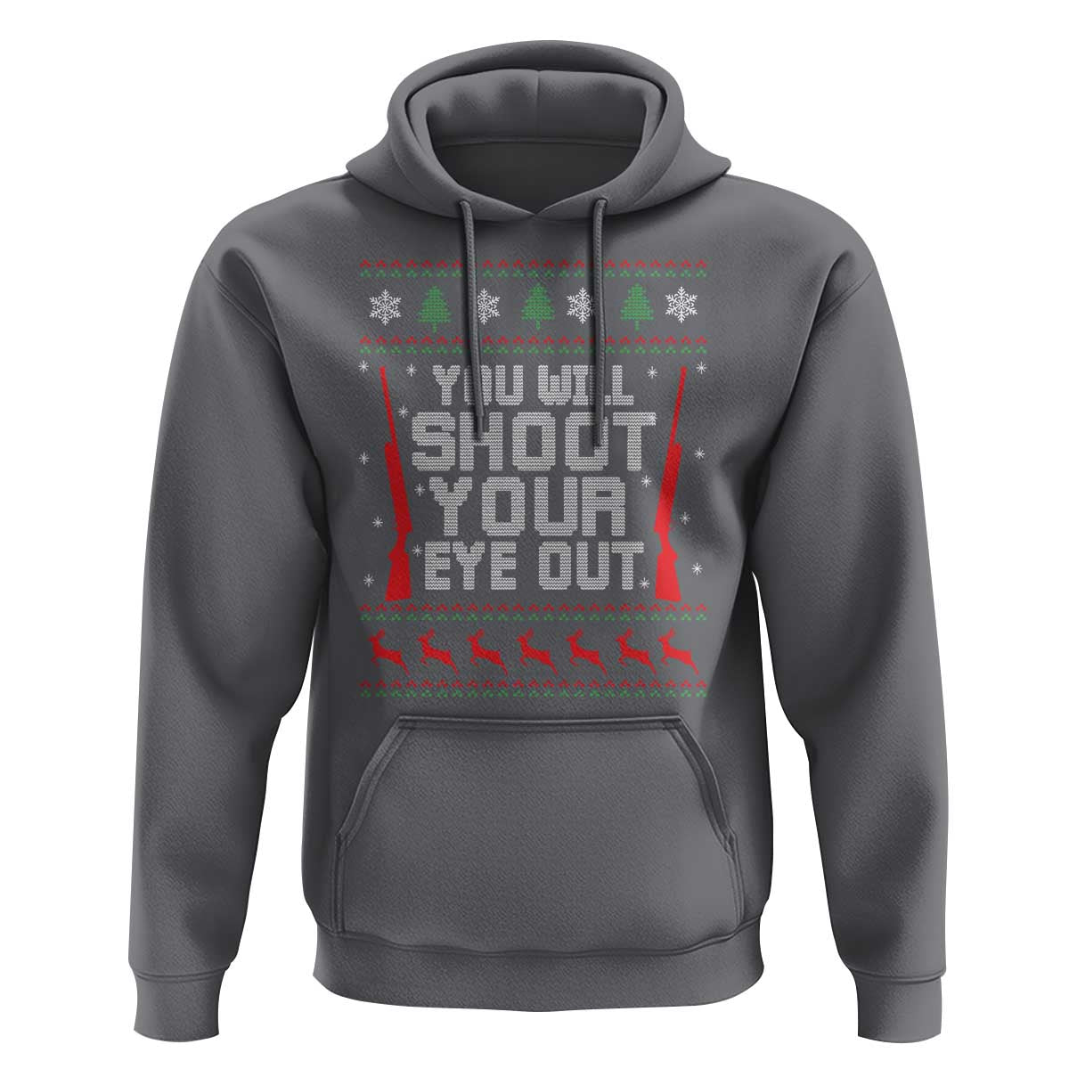 Funny You'll Shoot Your Eye Out Kid Hoodie Christmas Movie Guns - Wonder Print Shop