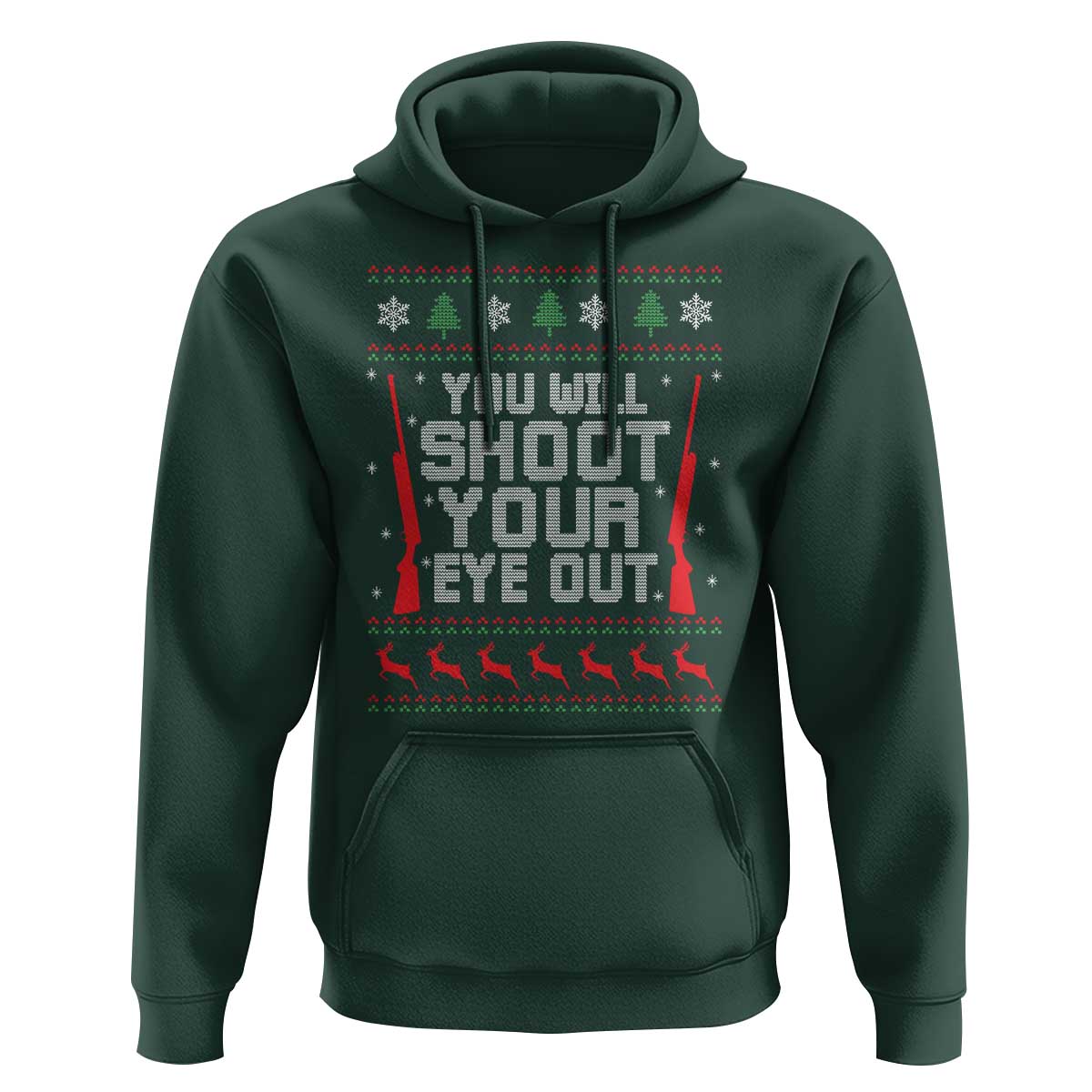 Funny You'll Shoot Your Eye Out Kid Hoodie Christmas Movie Guns - Wonder Print Shop