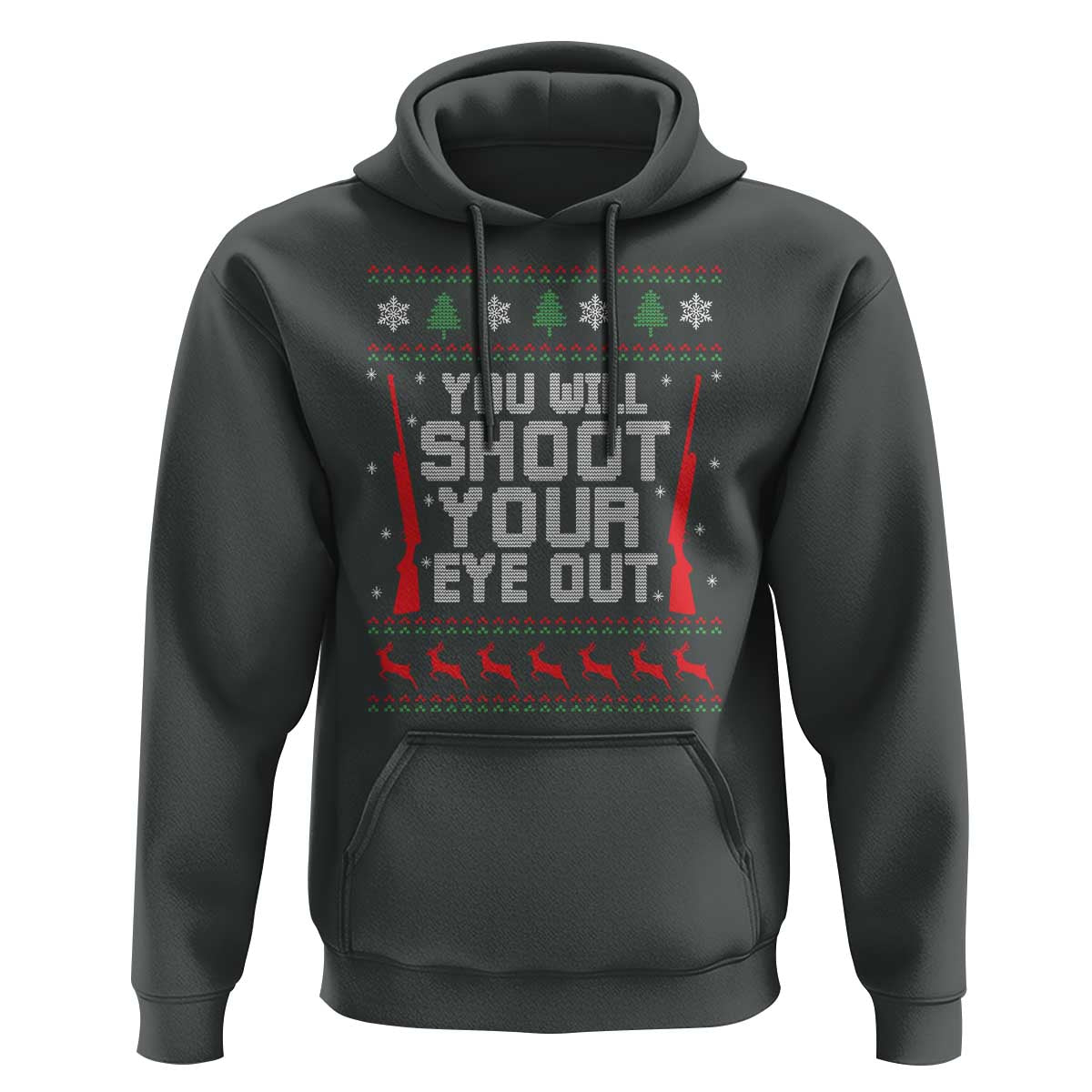 Funny You'll Shoot Your Eye Out Kid Hoodie Christmas Movie Guns - Wonder Print Shop