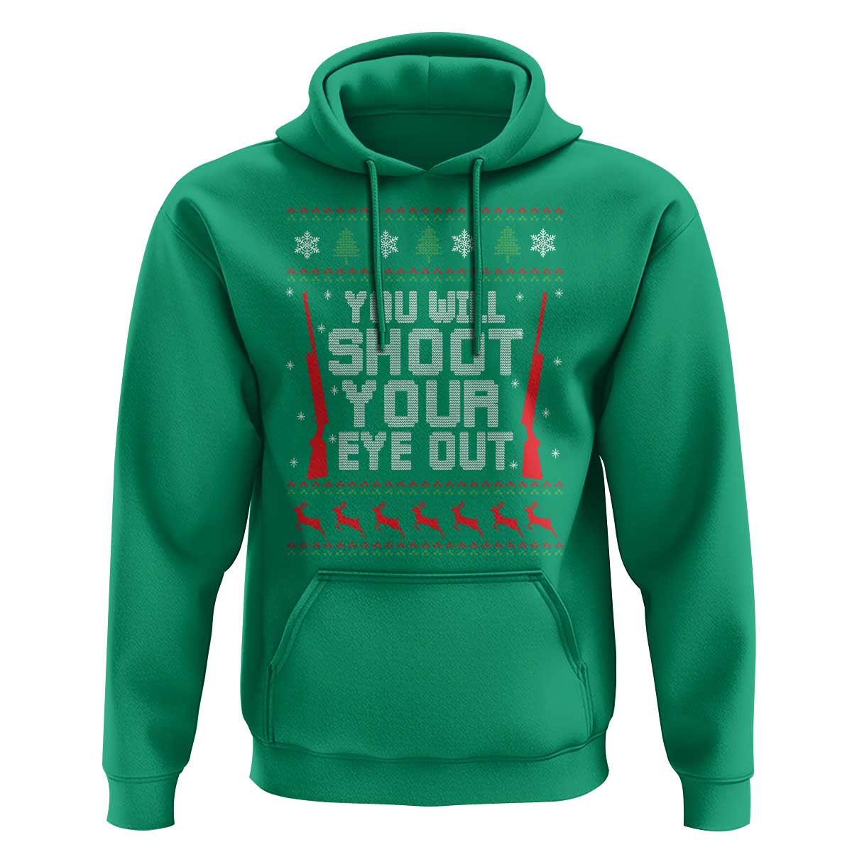 Funny You'll Shoot Your Eye Out Kid Hoodie Christmas Movie Guns - Wonder Print Shop