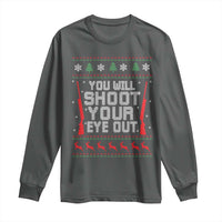 Funny You'll Shoot Your Eye Out Kid Long Sleeve Shirt Christmas Movie Guns - Wonder Print Shop