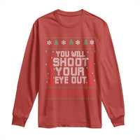 Funny You'll Shoot Your Eye Out Kid Long Sleeve Shirt Christmas Movie Guns - Wonder Print Shop