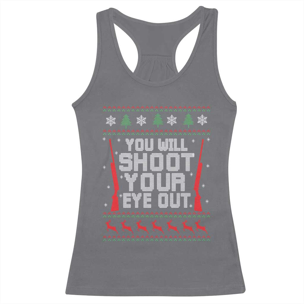 Funny You'll Shoot Your Eye Out Kid Racerback Tank Top Christmas Movie Guns - Wonder Print Shop