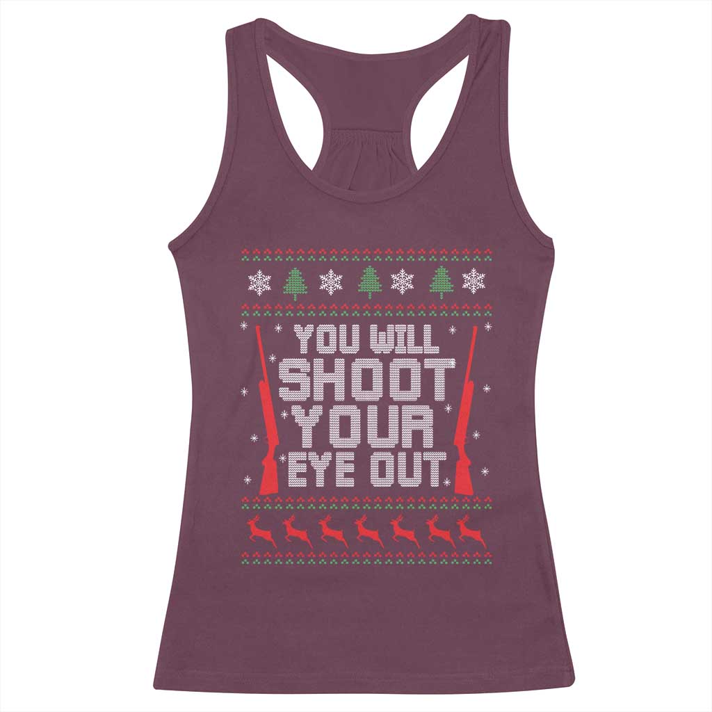 Funny You'll Shoot Your Eye Out Kid Racerback Tank Top Christmas Movie Guns - Wonder Print Shop