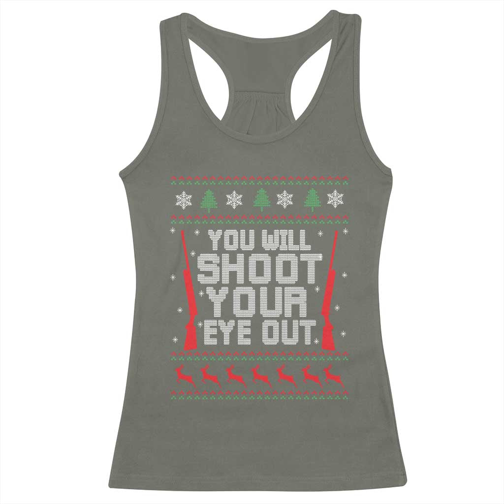 Funny You'll Shoot Your Eye Out Kid Racerback Tank Top Christmas Movie Guns - Wonder Print Shop