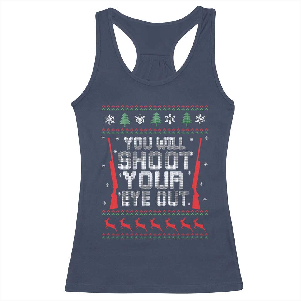 Funny You'll Shoot Your Eye Out Kid Racerback Tank Top Christmas Movie Guns - Wonder Print Shop