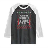 Funny You'll Shoot Your Eye Out Kid Raglan Shirt Christmas Movie Guns - Wonder Print Shop