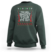 Funny You'll Shoot Your Eye Out Kid Sweatshirt Christmas Movie Guns - Wonder Print Shop