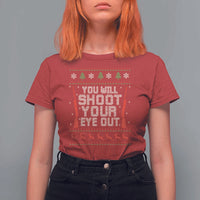 Funny You'll Shoot Your Eye Out Kid T Shirt For Women Christmas Movie Guns - Wonder Print Shop