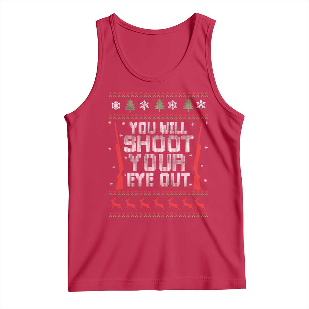 Funny You'll Shoot Your Eye Out Kid Tank Top Christmas Movie Guns - Wonder Print Shop