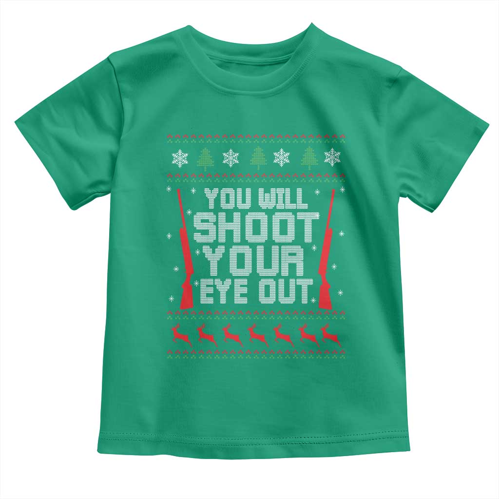 Funny You'll Shoot Your Eye Out Kid Toddler T Shirt Christmas Movie Guns - Wonder Print Shop