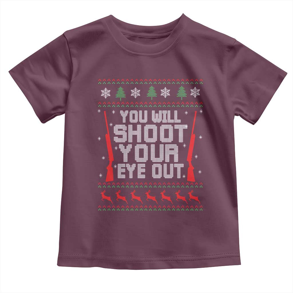 Funny You'll Shoot Your Eye Out Kid Toddler T Shirt Christmas Movie Guns - Wonder Print Shop